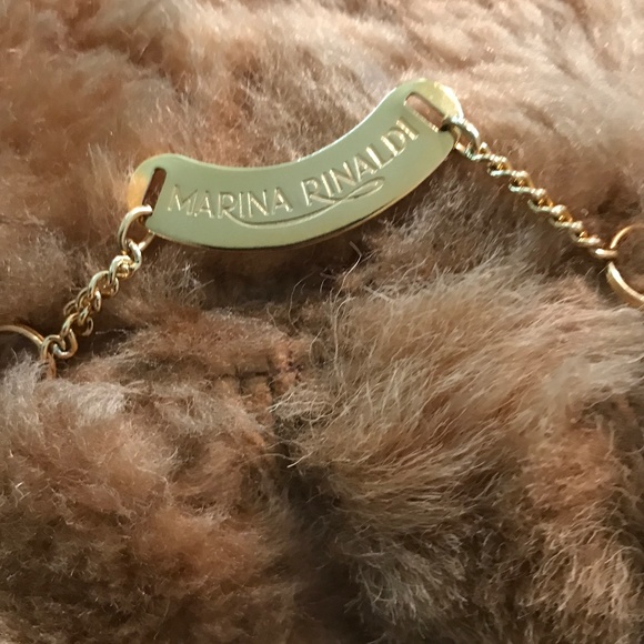 ❤️. HOST PICK! *** MARINA RINALDI SPANISH SHEARLING COAT - Picture 8 of 16